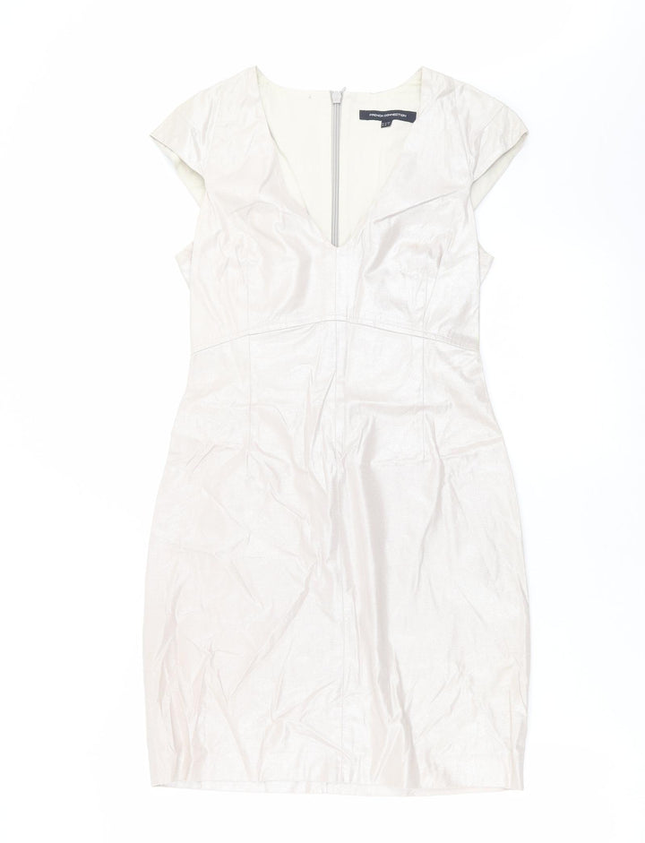 French Connection Womens Beige Shift Size 10