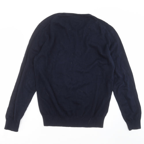 Crew Clothing Mens Blue  Knit Pullover Jumper Size XL