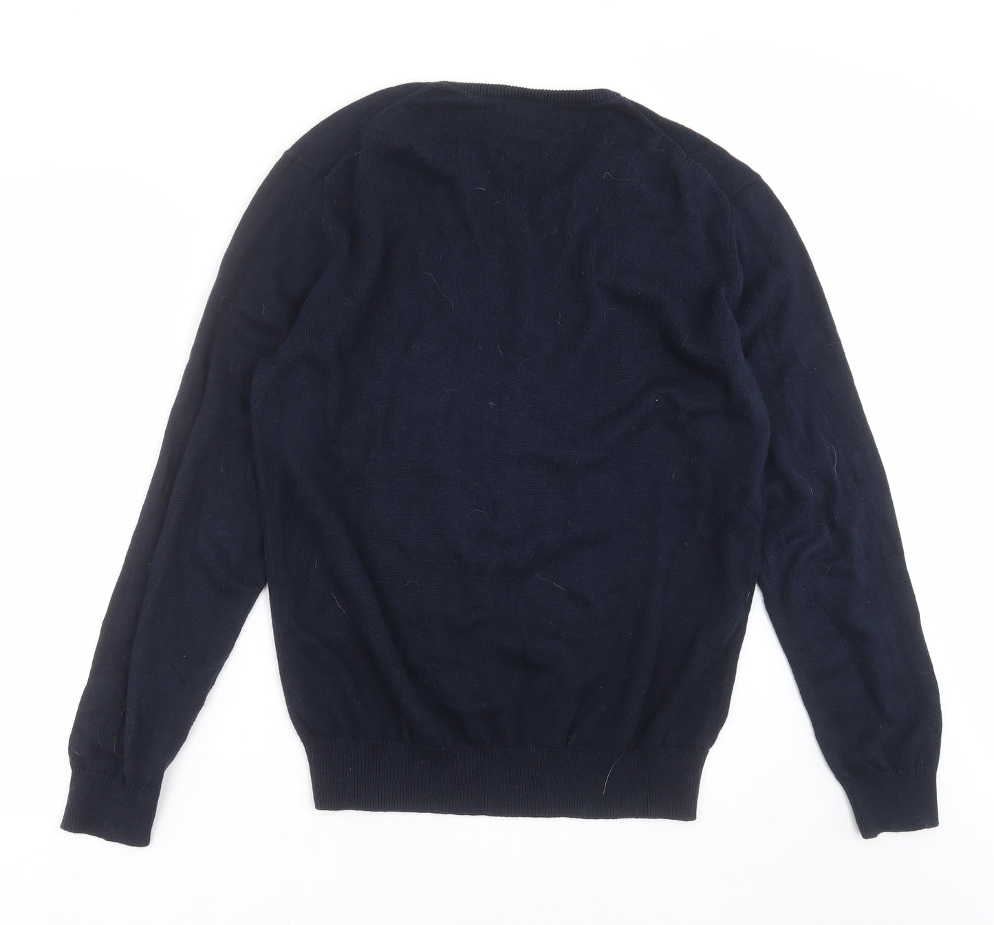 Crew Clothing Mens Blue  Knit Pullover Jumper Size XL