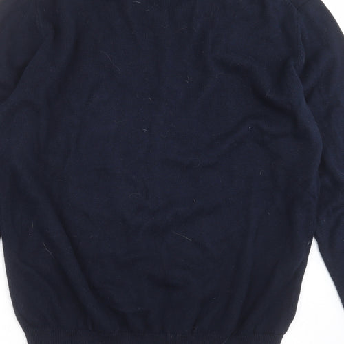 Crew Clothing Mens Blue  Knit Pullover Jumper Size XL