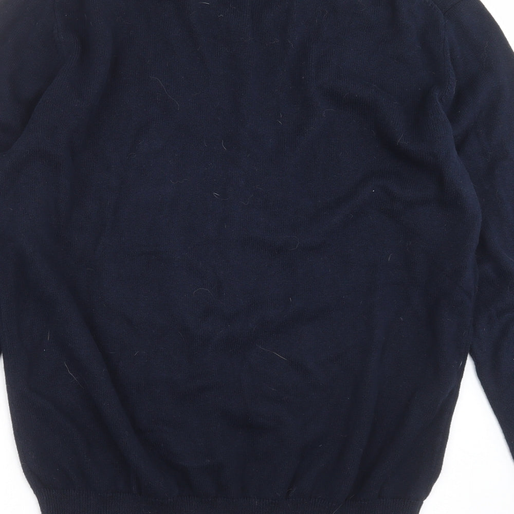 Crew Clothing Mens Blue  Knit Pullover Jumper Size XL