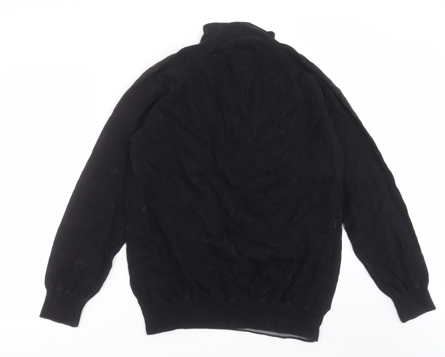 Marks and Spencer Mens Black  Knit Pullover Jumper Size XL