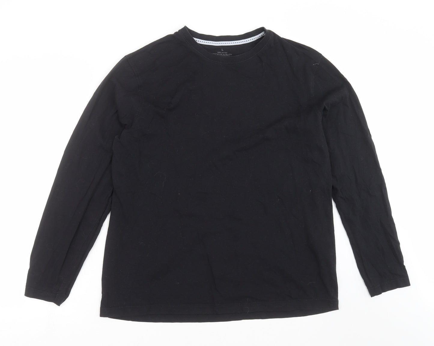 TU Mens Black    T-Shirt Size L