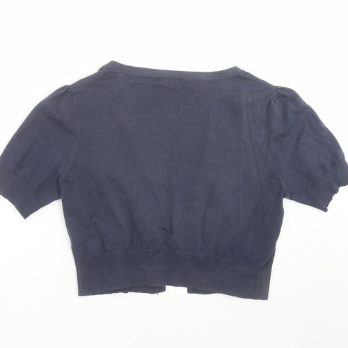 F&F Womens Blue  Knit Cardigan Jumper Size 16
