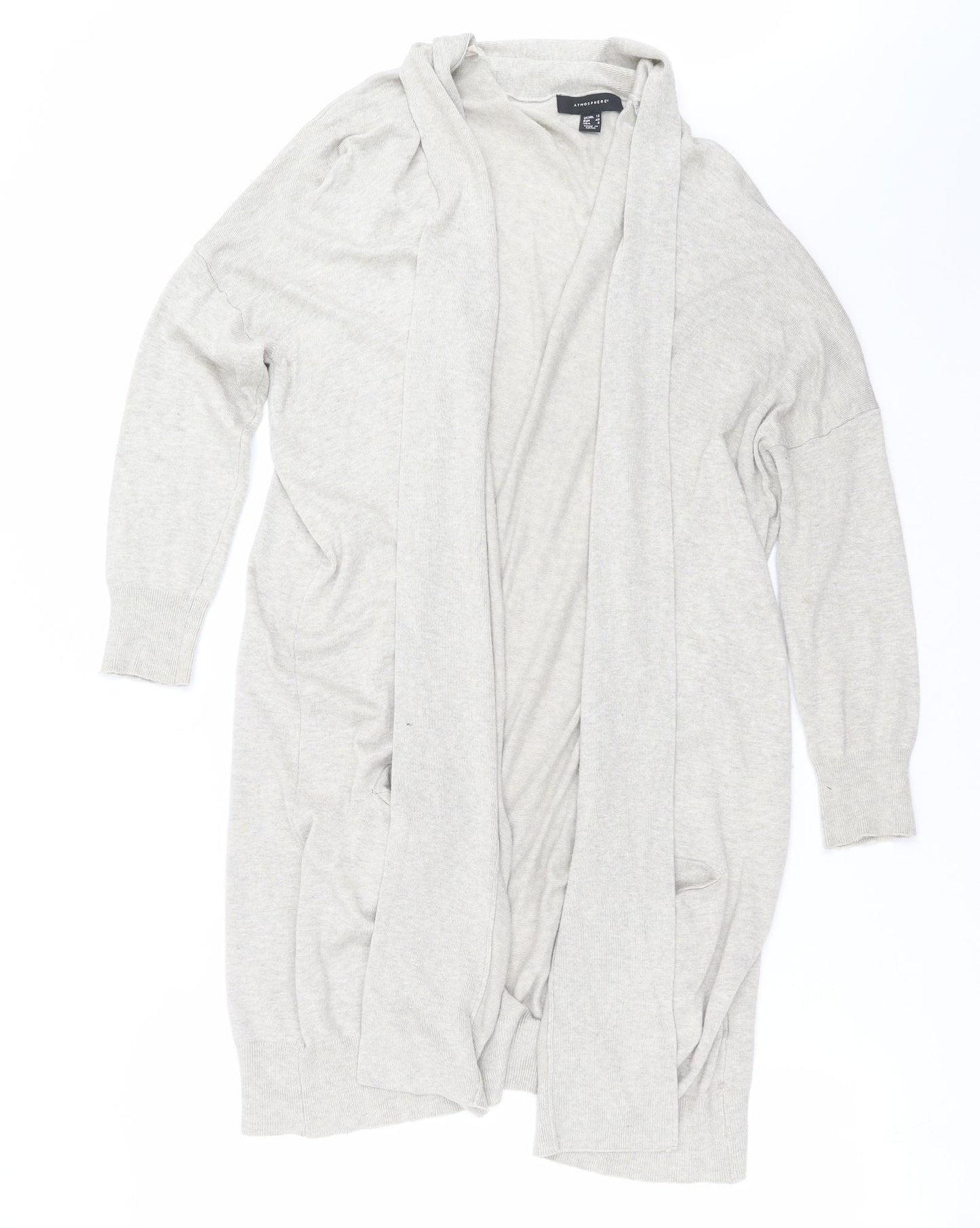 Primark Womens Beige  Knit Cardigan Jumper Size 12