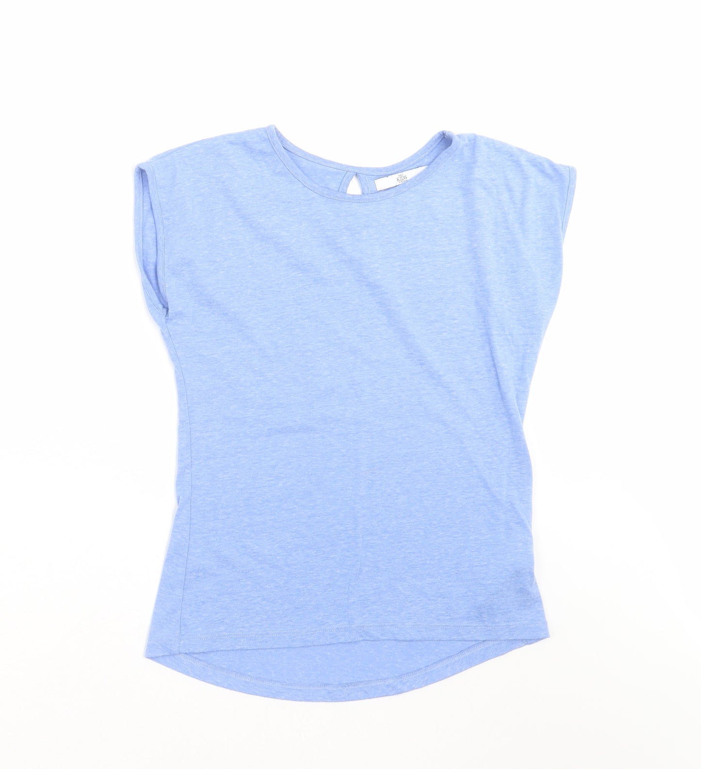 Marks and Spencer Girls Blue   Basic T-Shirt Size 9-10 Years