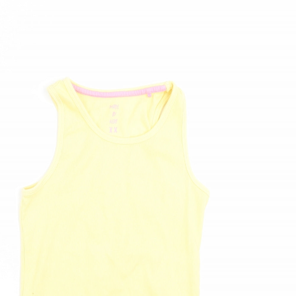 NEXT Girls Yellow   Basic Tank Size 10 Years