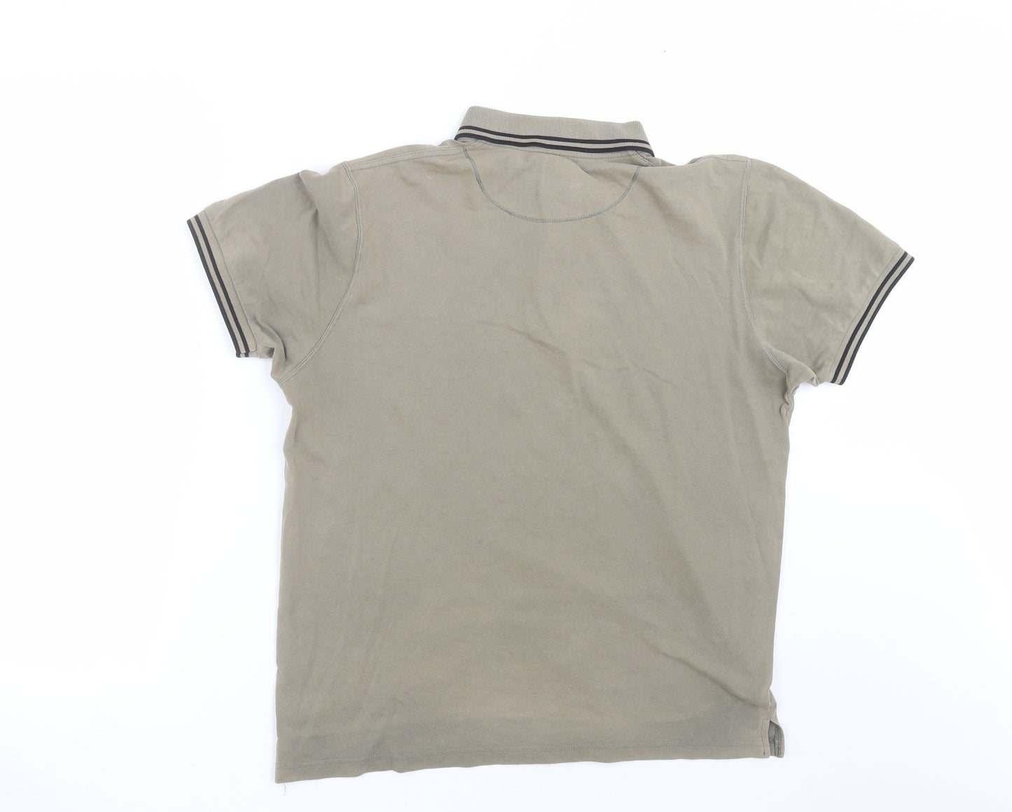 Pretty Green Mens Green    Polo Size M
