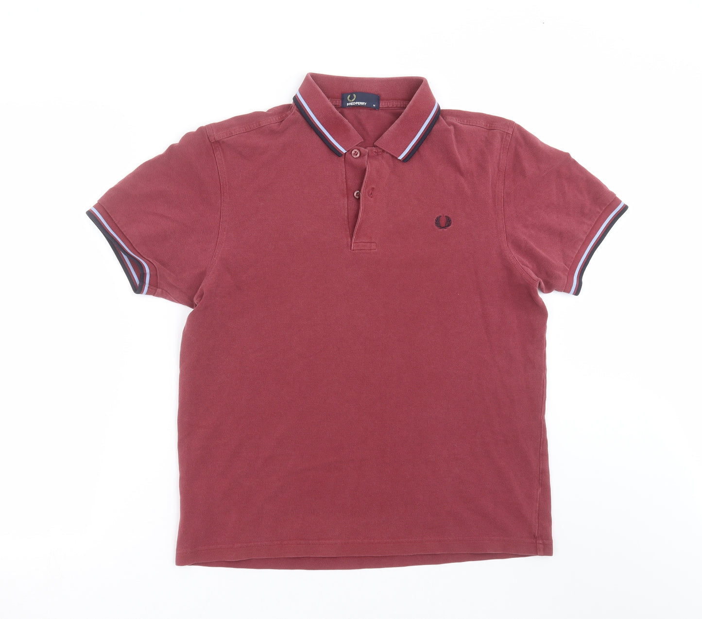 Fred Perry Mens Red    Polo Size M  - burgundy