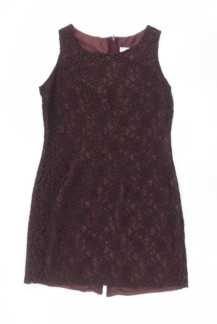 Meghan Womens Purple Floral  Shift  Size 14