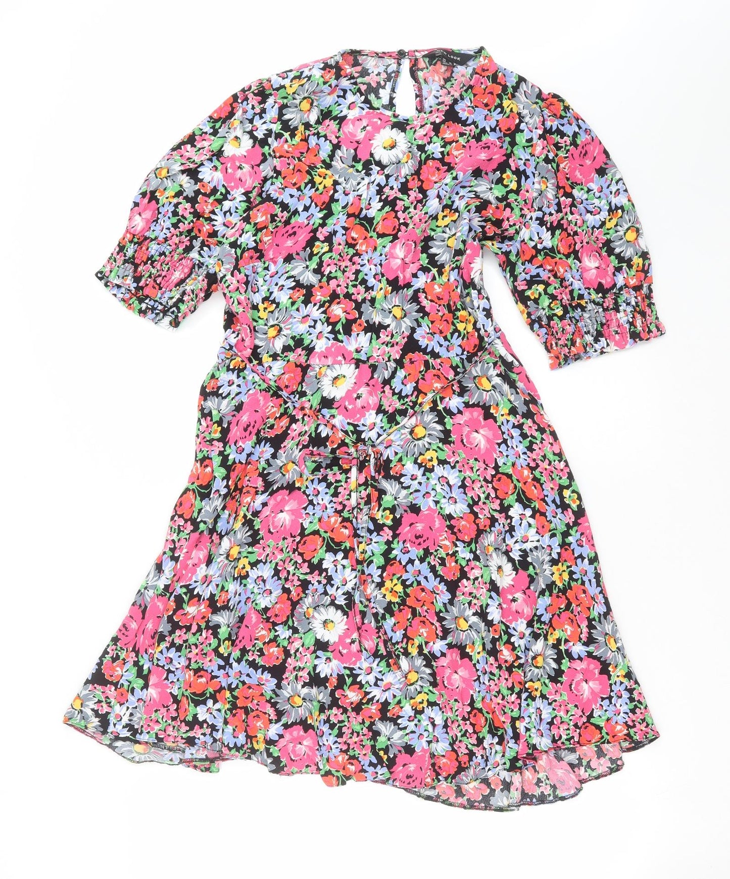 New Look Womens Multicoloured Floral  Fit & Flare  Size 14