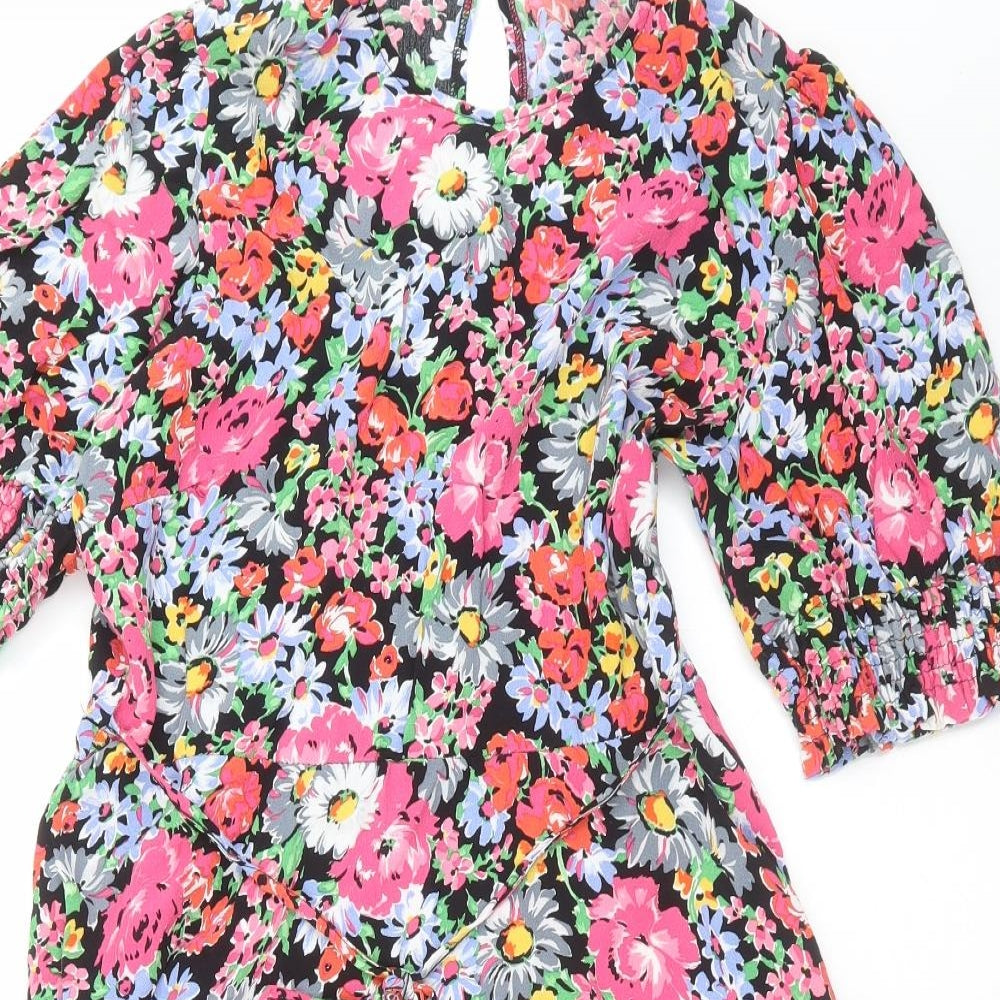 New Look Womens Multicoloured Floral  Fit & Flare  Size 14