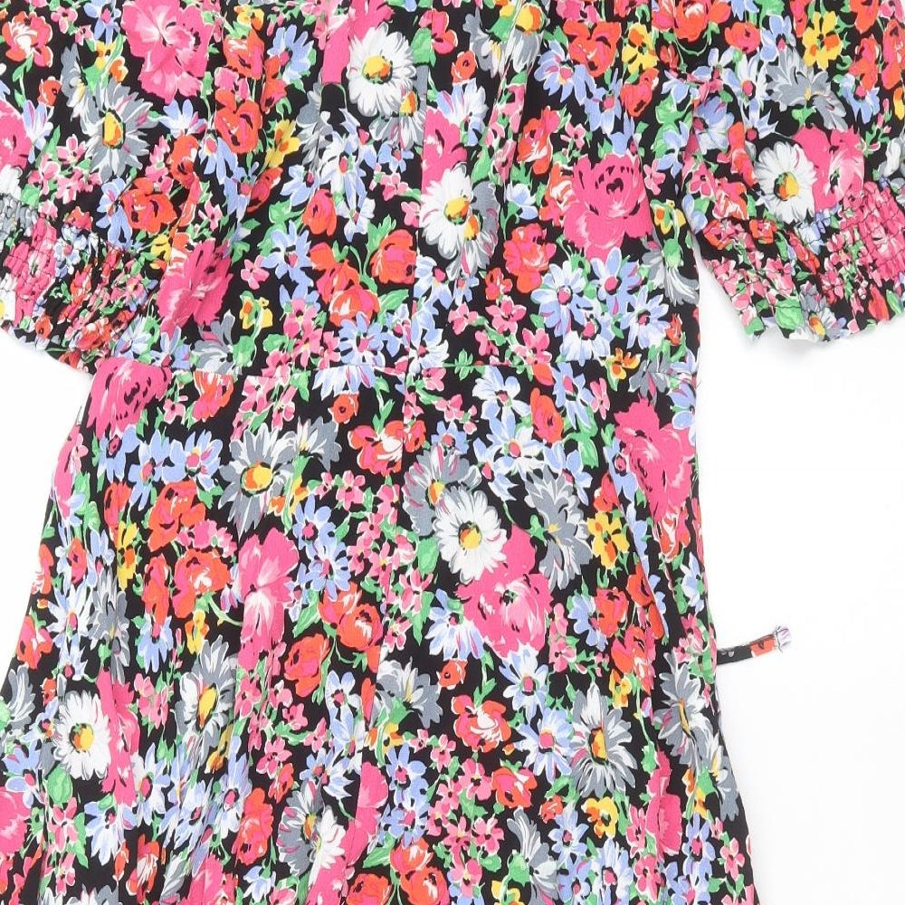 New Look Womens Multicoloured Floral  Fit & Flare  Size 14