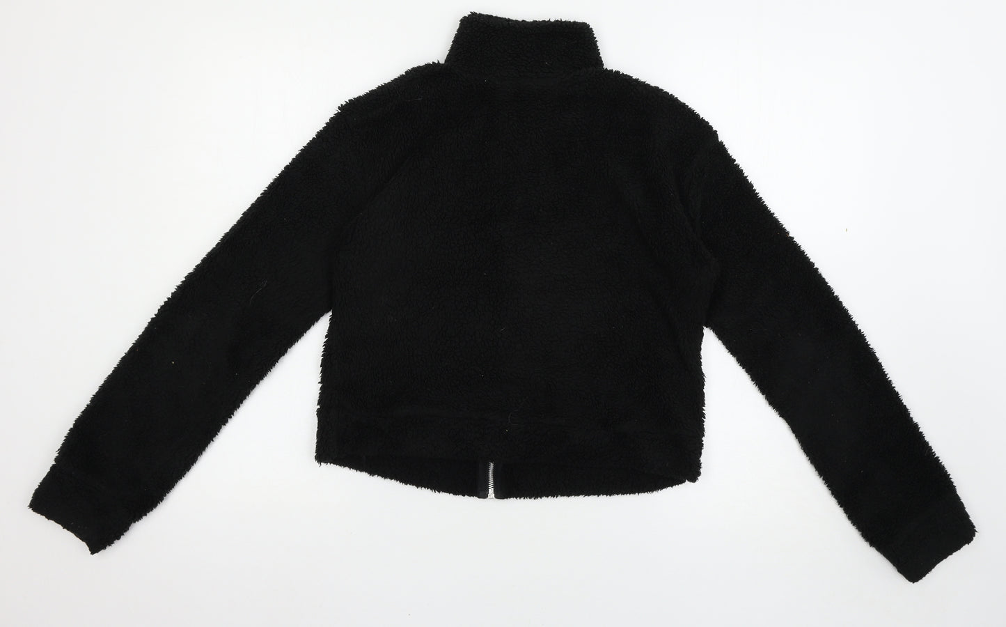 Boohoo Womens Black   Full Zip Jumper Size 8