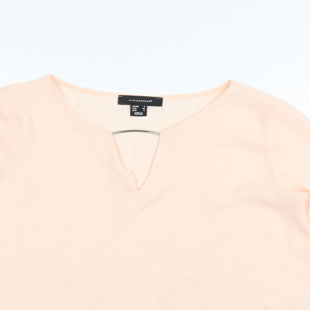 Atmosphere Womens Pink   Basic Blouse Size 8