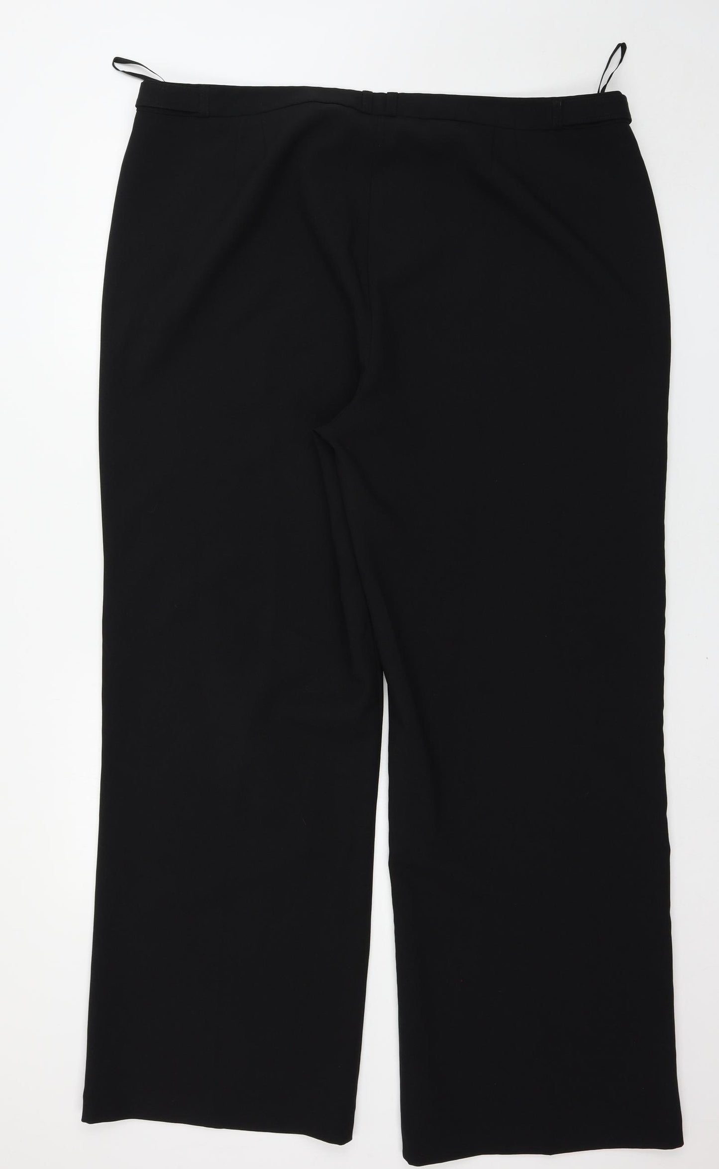 Peacocks Womens Black   Trousers  Size 22 L31 in