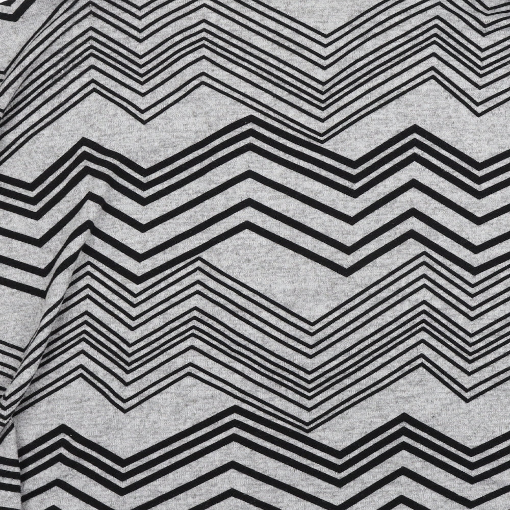 Stella Morgan Womens Grey Striped  Pullover Jumper Size 12