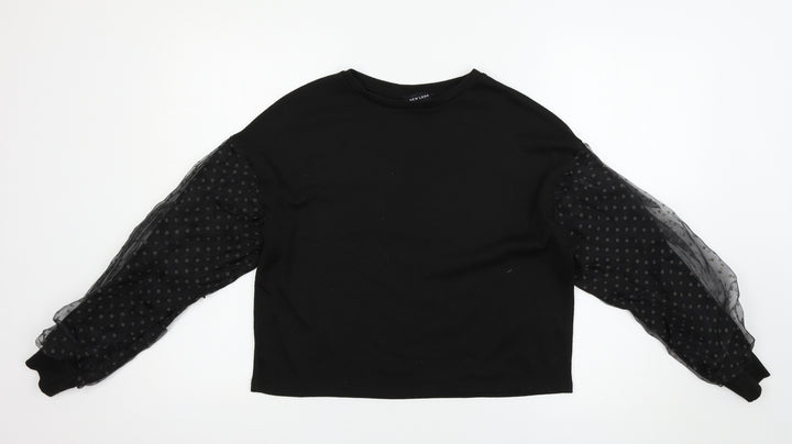 New Look Womens Black Pullover Jumper Size S