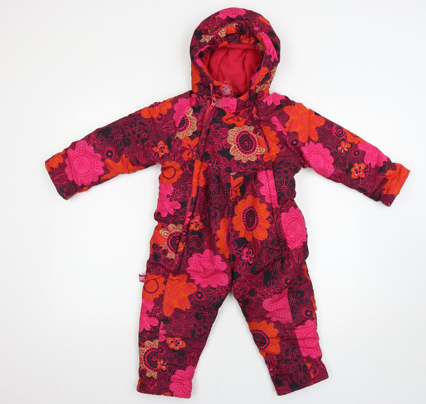 g mini Girls Multicoloured Floral  Basic Coat Snowsuit Size 18 Months