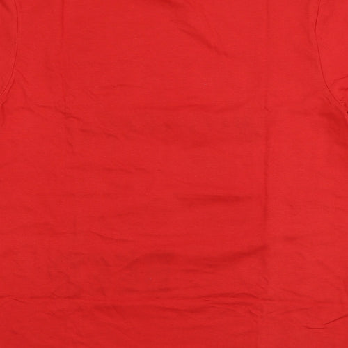 Studio Mens Red Solid   Pyjama Top Size L  - Christmas pyjama top