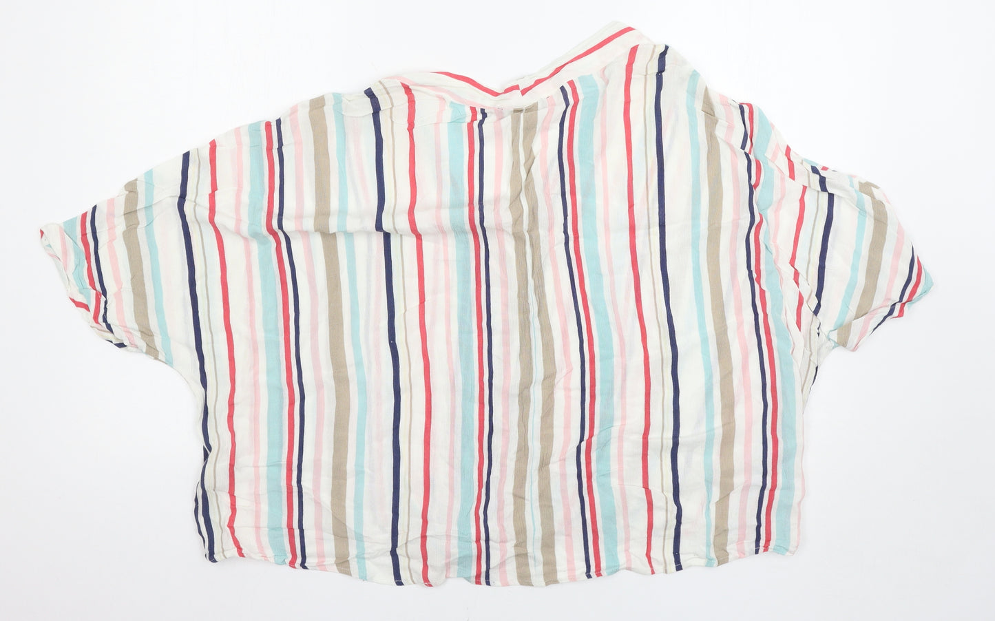 Primark Womens Multicoloured Striped  Basic Blouse Size 20