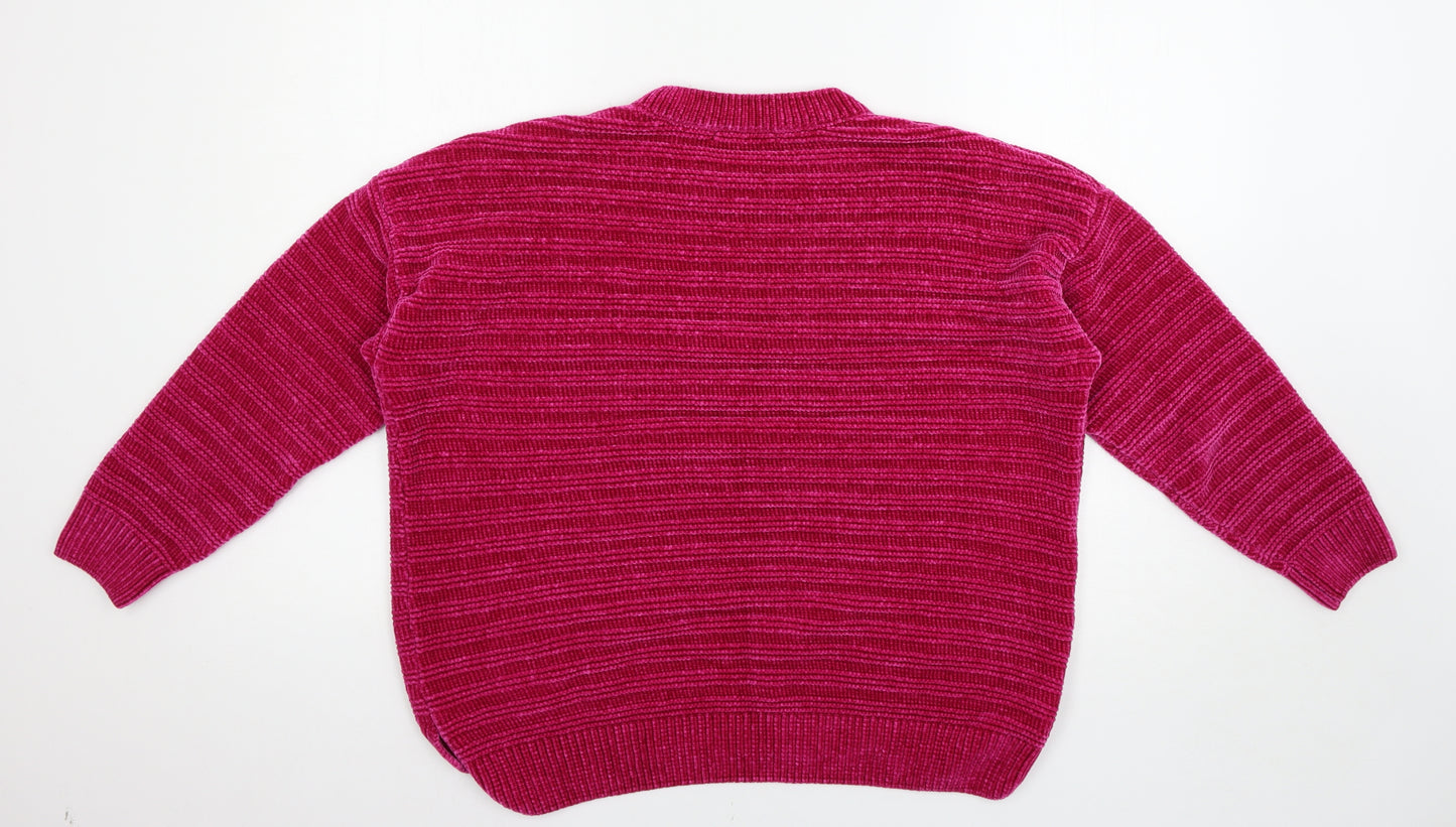 George Womens Pink   Pullover Jumper Size M