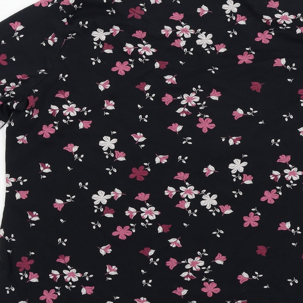 Marks and Spencer Womens Multicoloured Floral  Basic T-Shirt Size 18