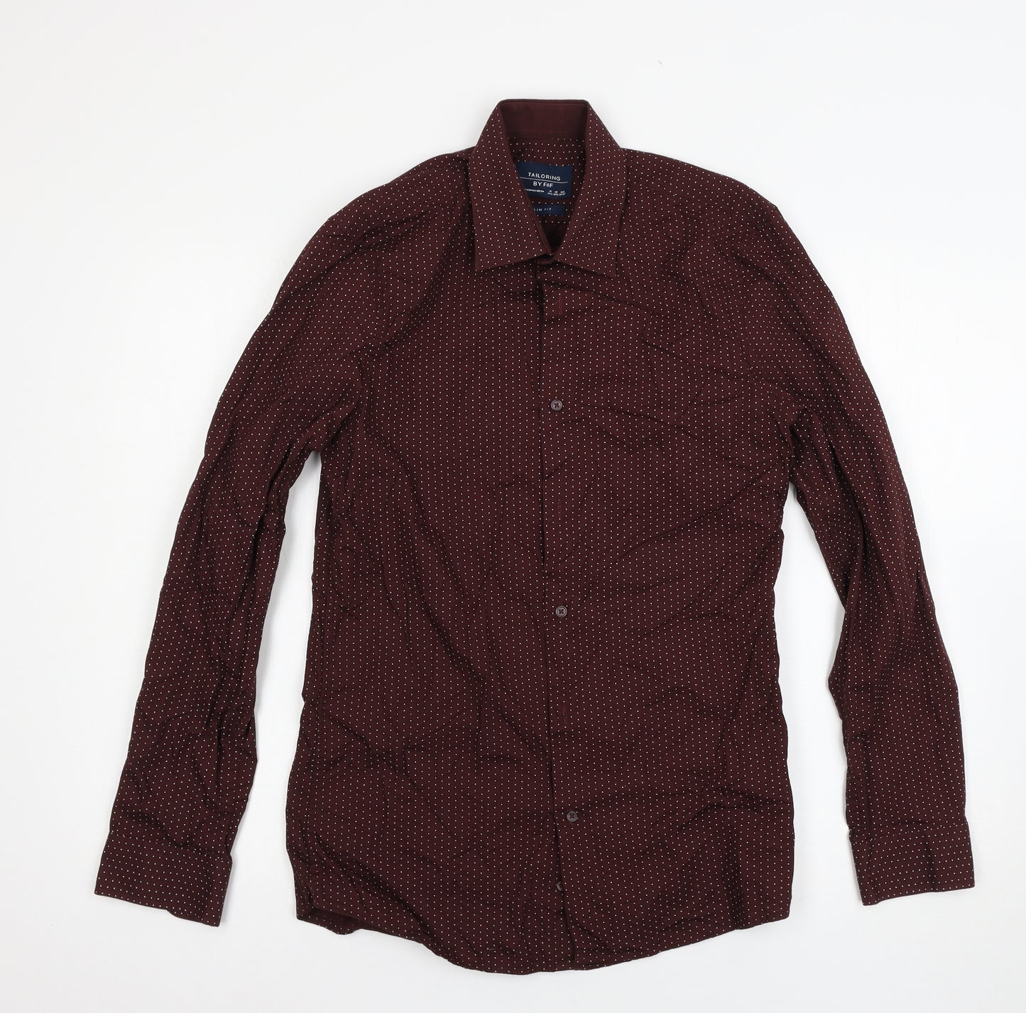 F&F Mens Purple    Button-Up Size 14.5