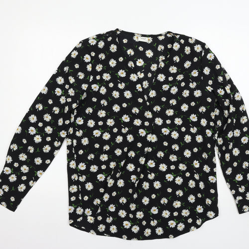 Jaqueline de Young Womens Multicoloured Floral  Basic Blouse Size 10