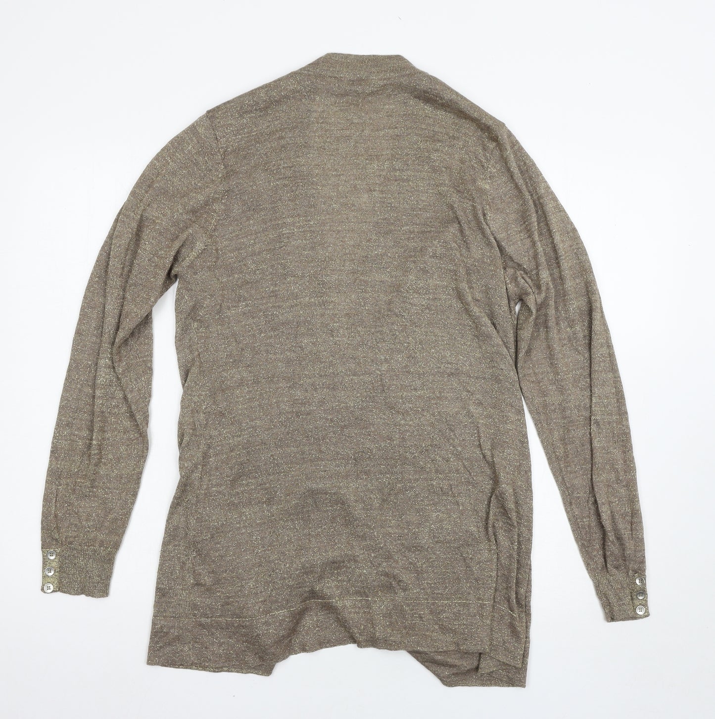 BHS Womens Gold   Cardigan Jumper Size 22