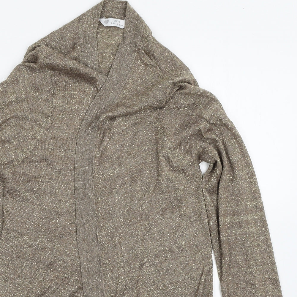BHS Womens Gold   Cardigan Jumper Size 22