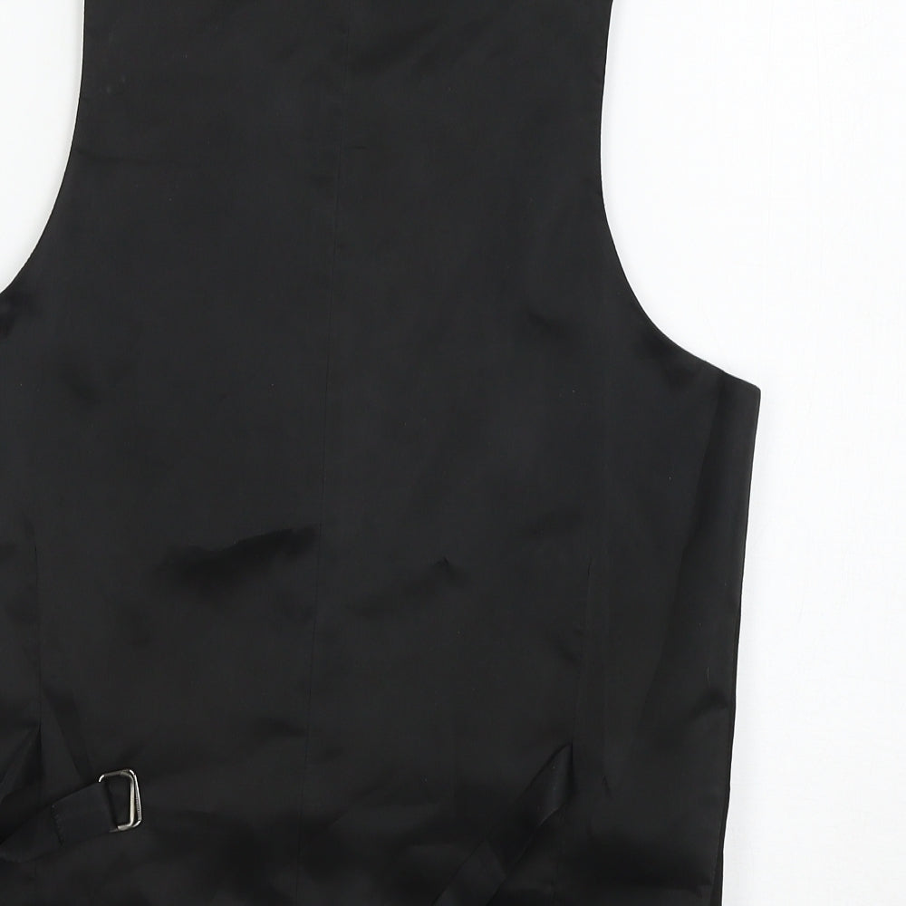ASOS Mens Black   Jacket Suit Waistcoat Size 38