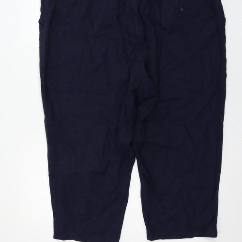 BM Mens Blue   Trousers  Size 22 L22 in