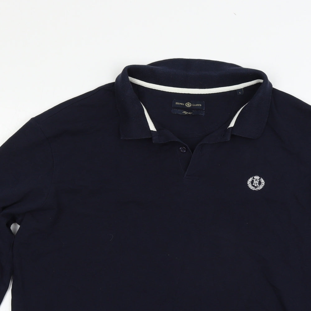Henri Lloyd Mens Black    Polo Size L