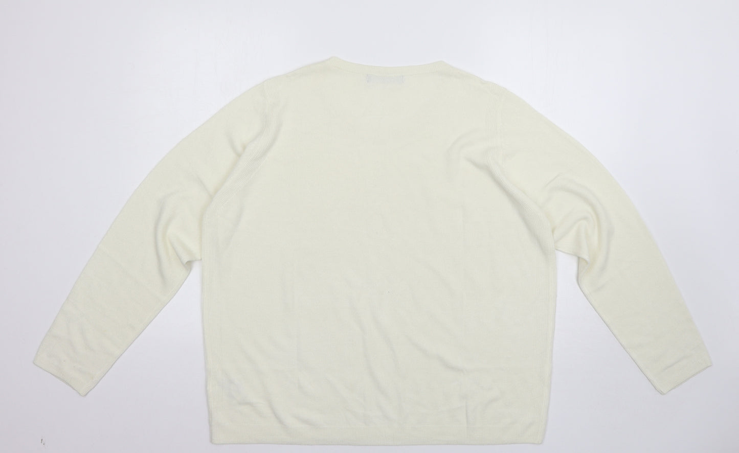 Marks and Spencer Womens Ivory   Pullover Jumper Size 22