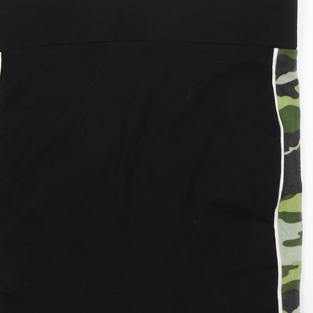 New Look Girls Black Camouflage  Mini Skirt Size 9 Years