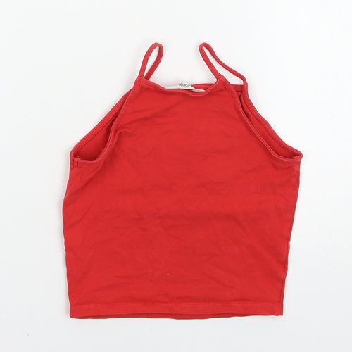 George Girls Red   Basic Tank Size 11-12 Years