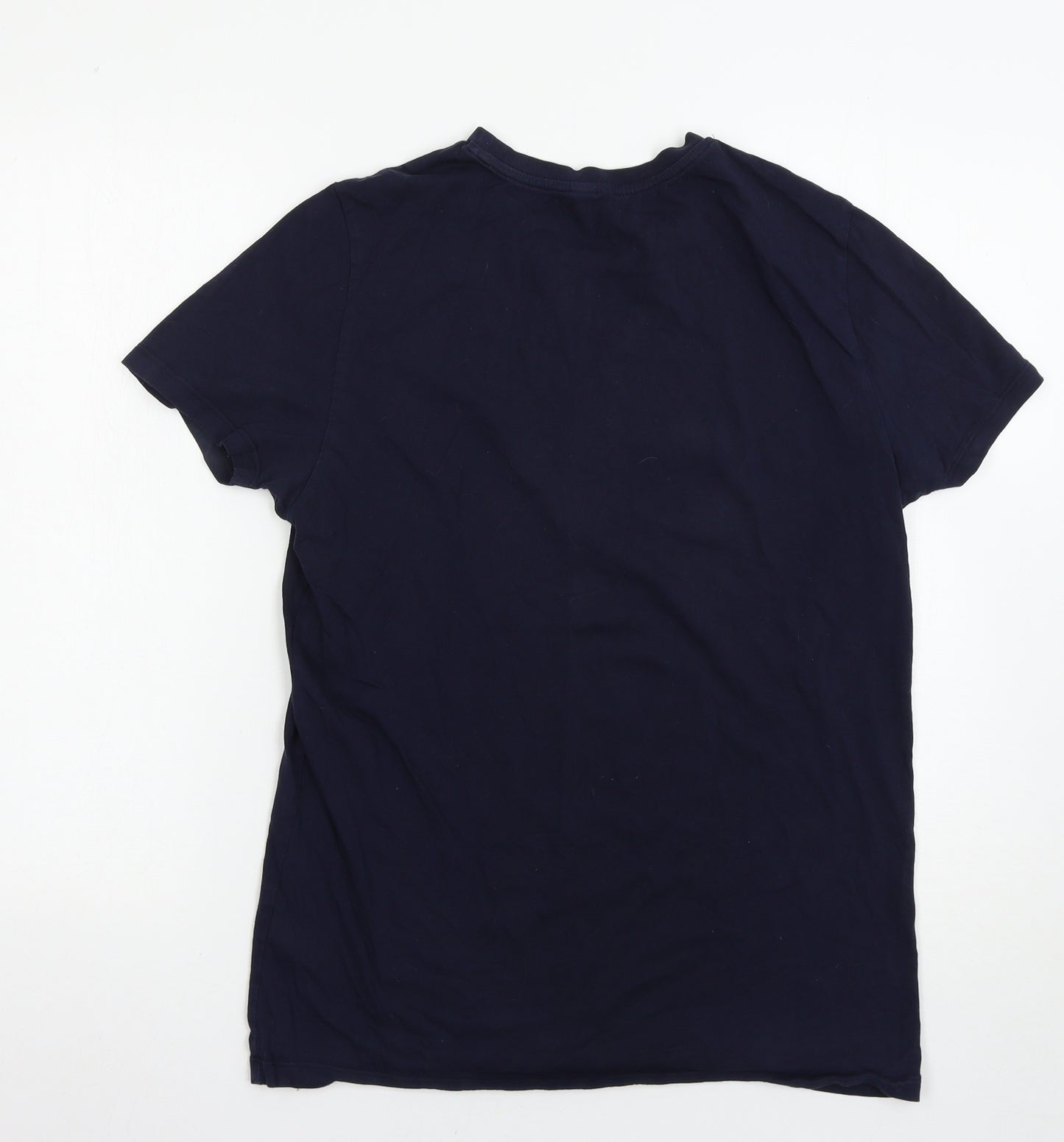 ASOS  Mens Blue Houndstooth   T-Shirt Size M