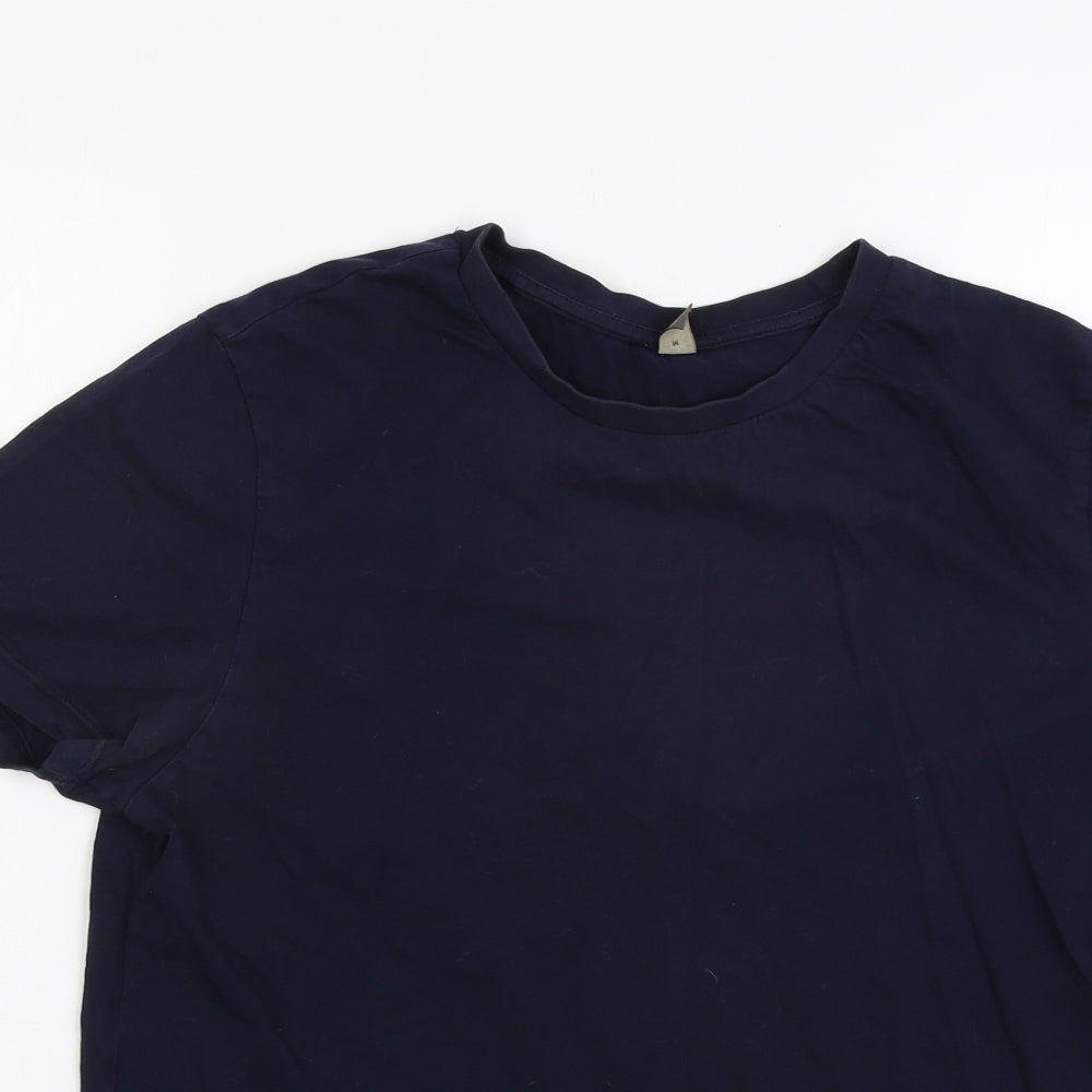 ASOS  Mens Blue Houndstooth   T-Shirt Size M
