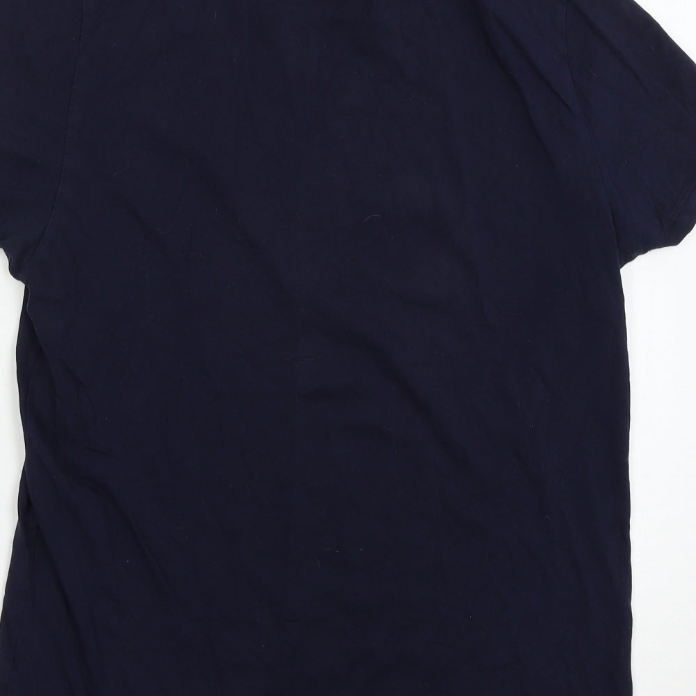 ASOS  Mens Blue Houndstooth   T-Shirt Size M