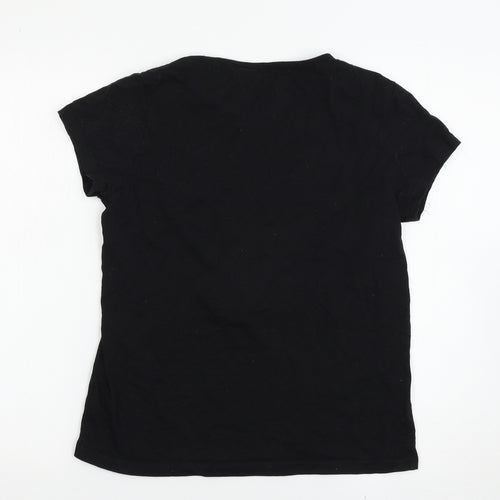 Primark Girls Black   Basic T-Shirt Size 13-14 Years