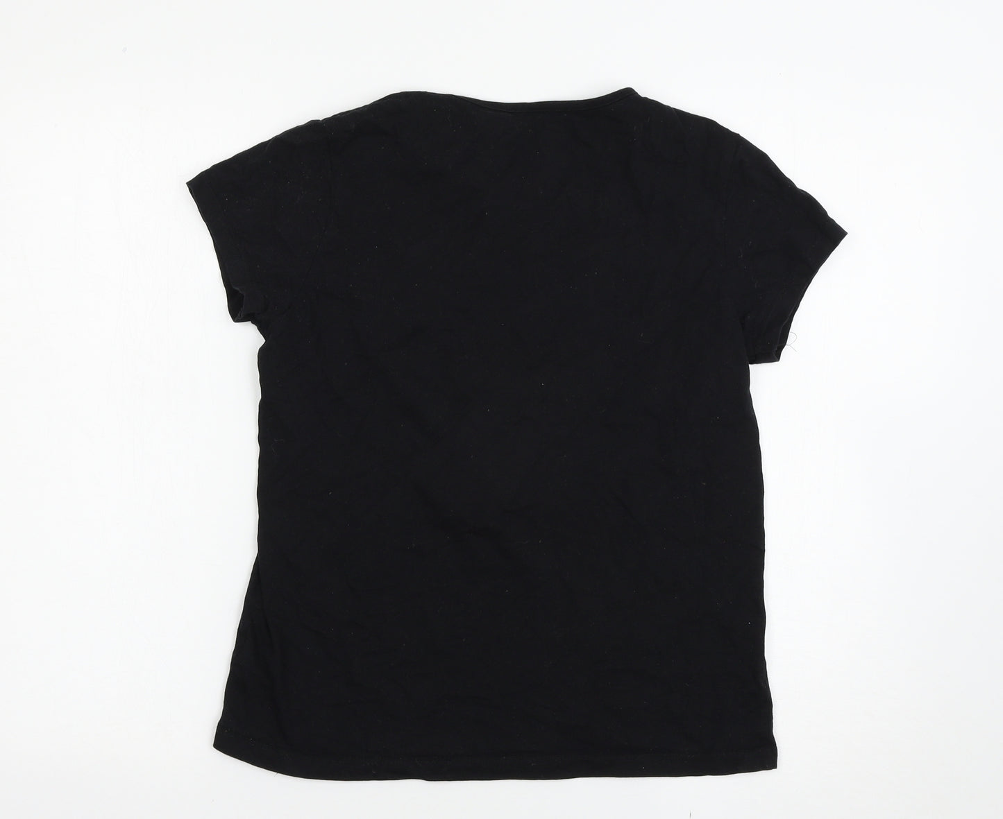 Primark Girls Black   Basic T-Shirt Size 13-14 Years
