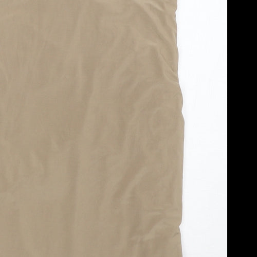 PRETTYLITTLETHING Womens Brown   Basic Blouse Size 8