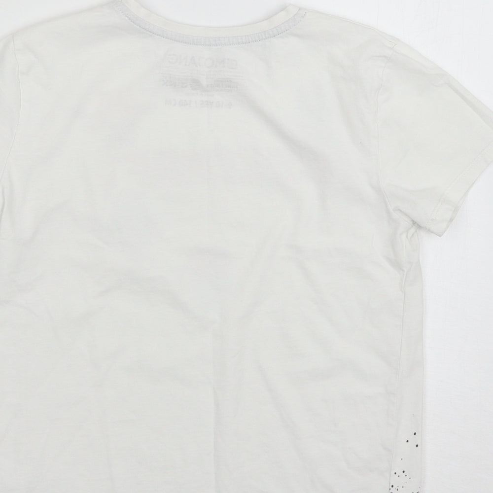 Primark Boys White   Basic T-Shirt Size 9-10 Years  - Minecraft