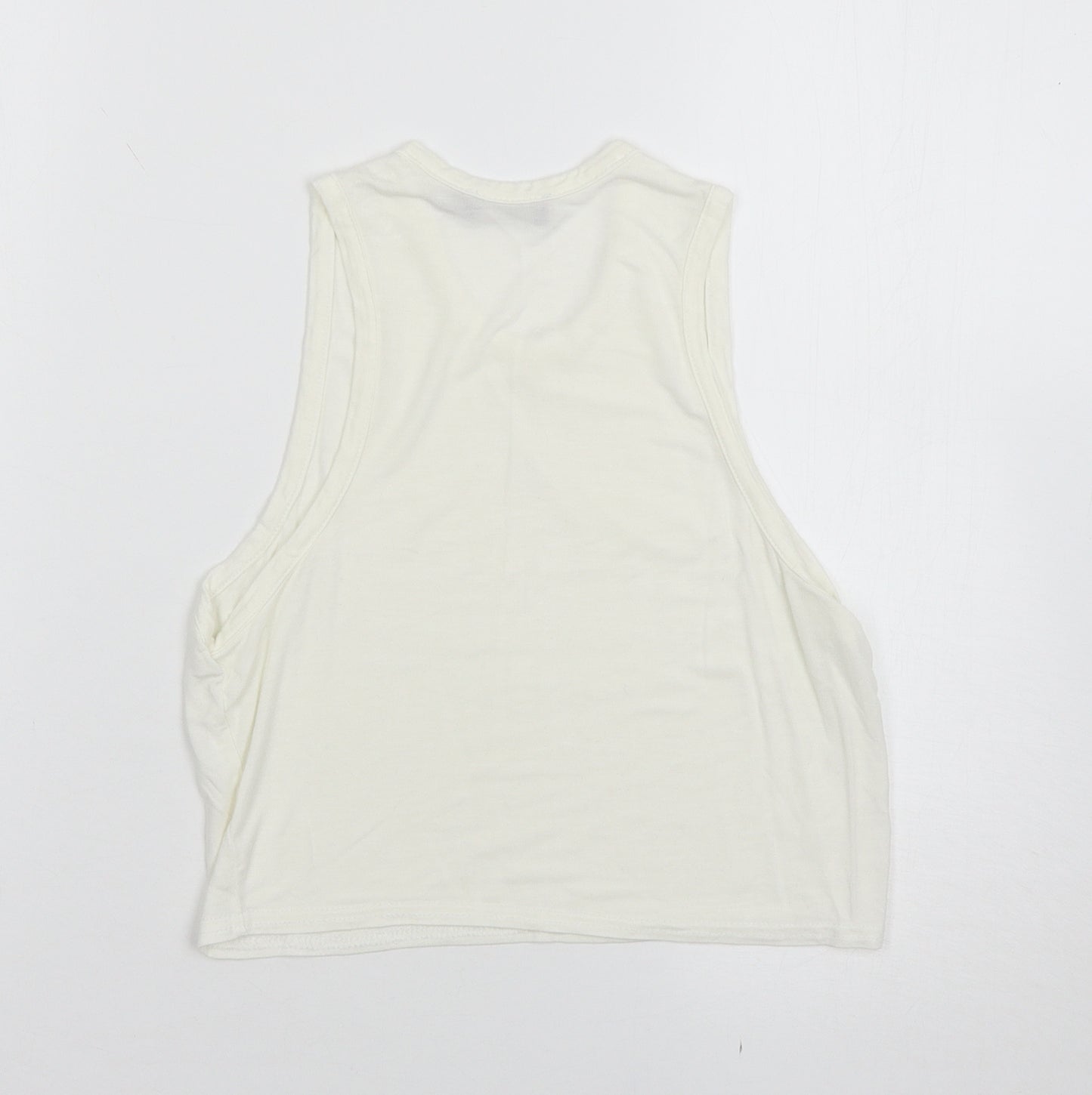 PRETTYLITTLETHING Womens White   Basic Tank Size 14