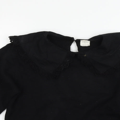 Zara Girls Black   Pullover Jumper Size 13-14 Years
