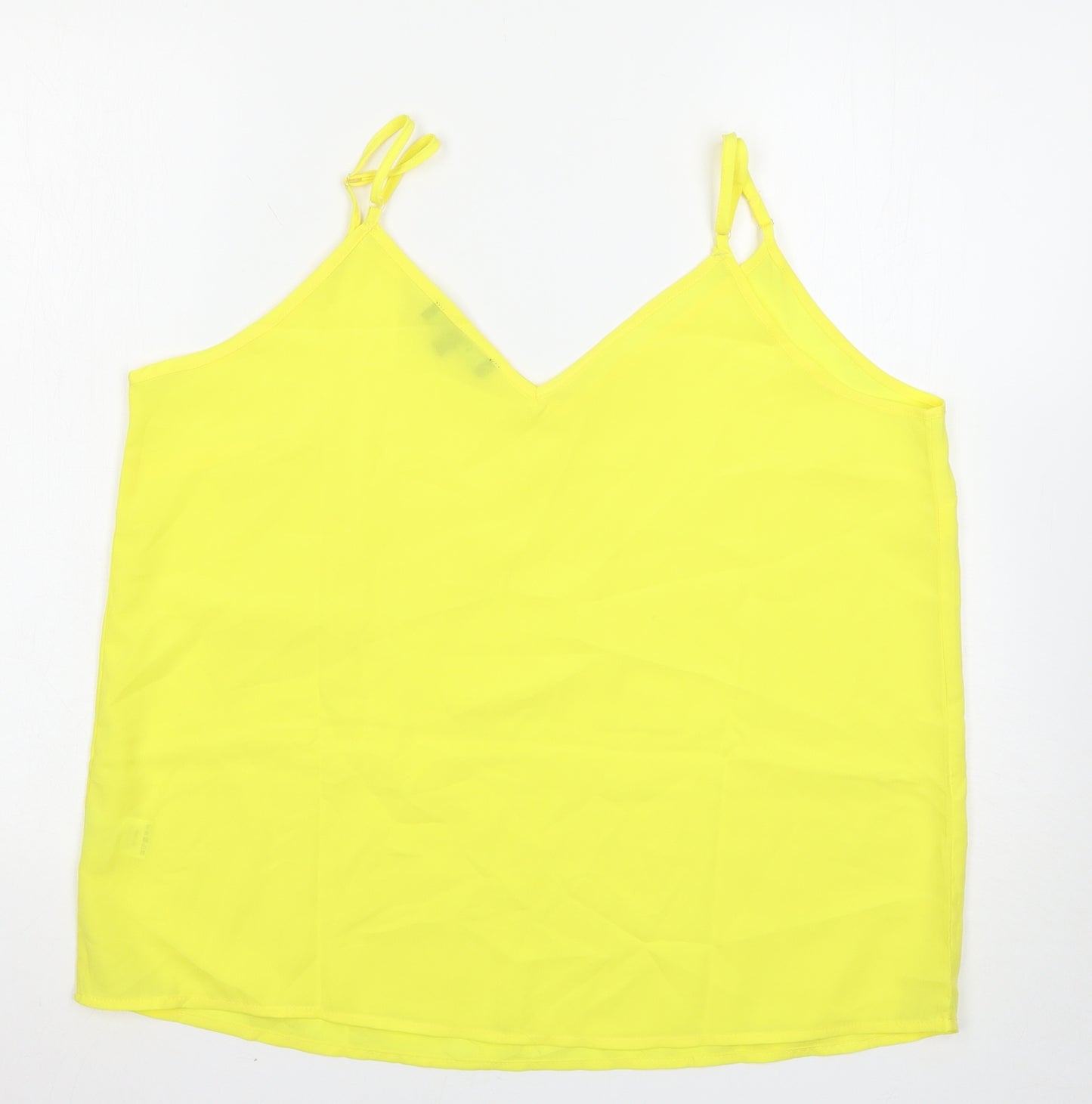 Studio Womens Yellow   Basic Tank Size 18