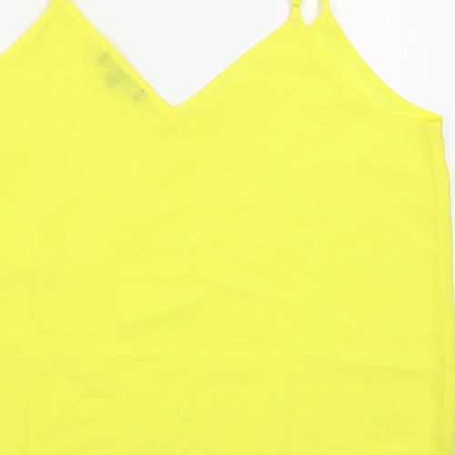 Studio Womens Yellow   Basic Tank Size 18