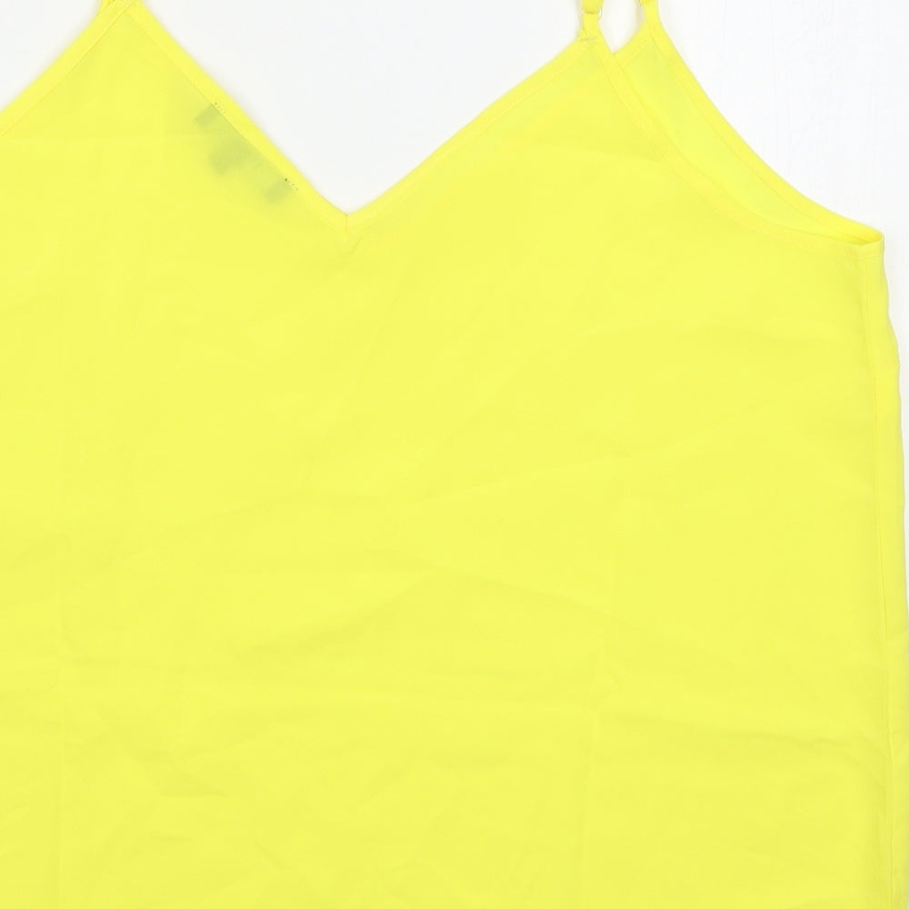 Studio Womens Yellow   Basic Tank Size 18