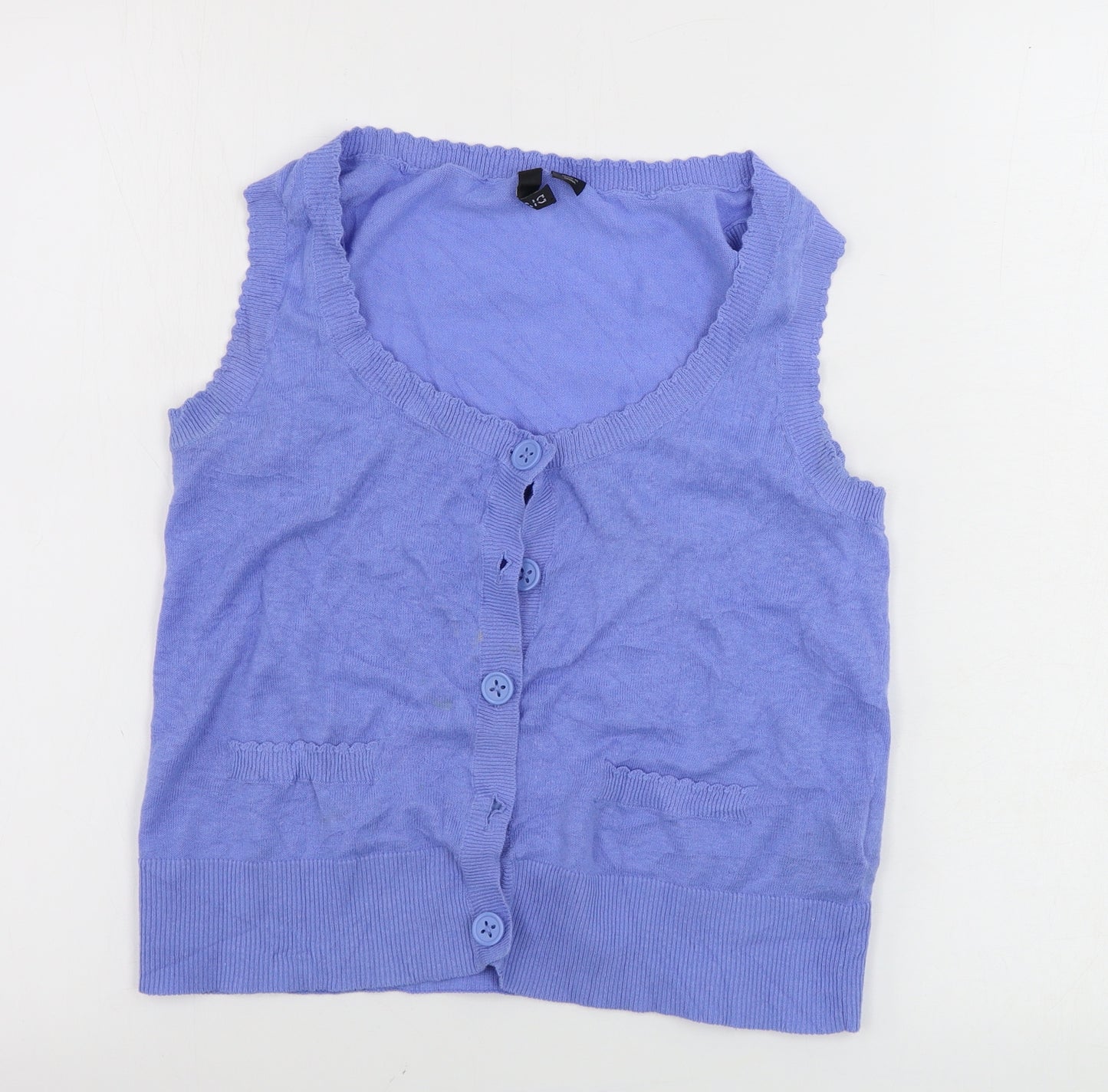 H&M  Womens Blue   Vest Jumper Size 14